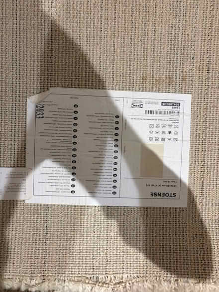 Photo of free IKEA white carpet (Earls Court) #1