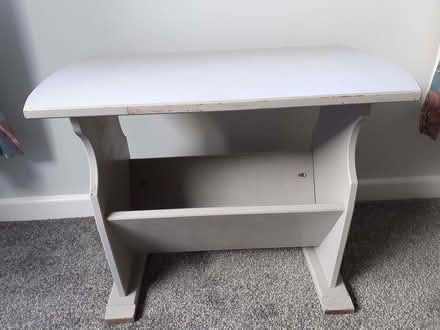 Photo of free Grey wooden magazine rack (Arddleen SY22) #2
