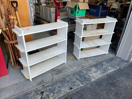 Photo of free Particle board shelving (Textile & Maple) #1