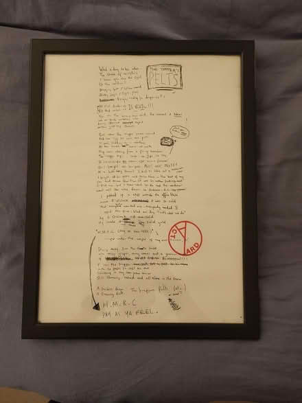 Photo of free Yard Act Lyrics Poster (North Oxford OX2) #1