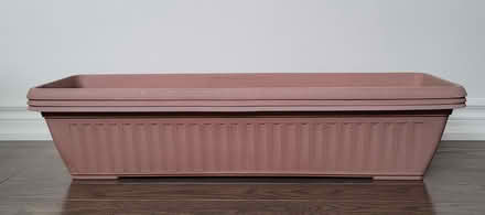 Photo of free 3x plastic rectangular planters (Ajax) #2