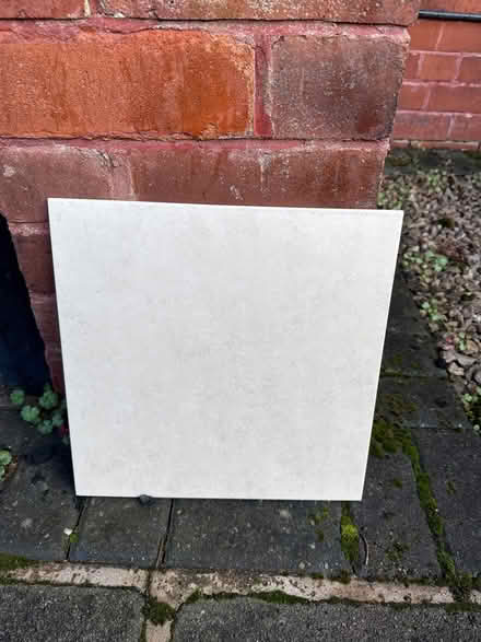 Photo of free 9 ceramic floor tiles 33x33cm pale beige (Formby L37) #1