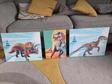 Photo of free Dinosaur Canvases (Kempshott, Basingstoke) #1