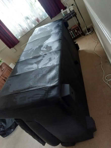 Photo of free Black leather sofa (IG2) #3