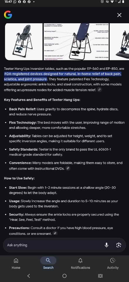 Photo of free Hang ups - inversion table (Stretford M32) #4