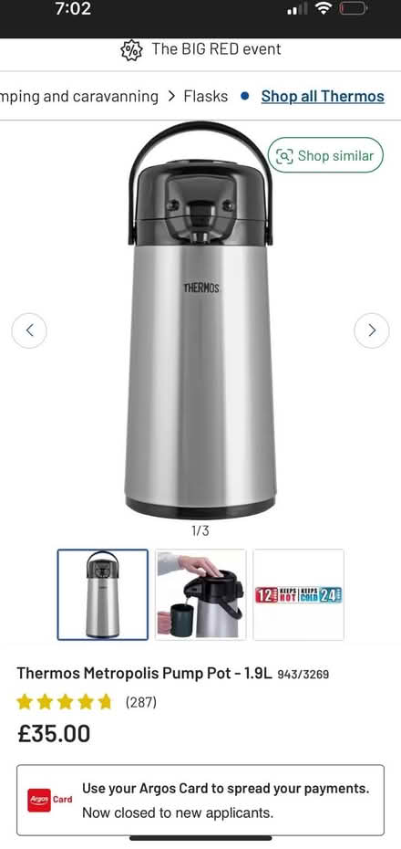 Photo of Catering urn/pump pot (Rusholme M14) #1