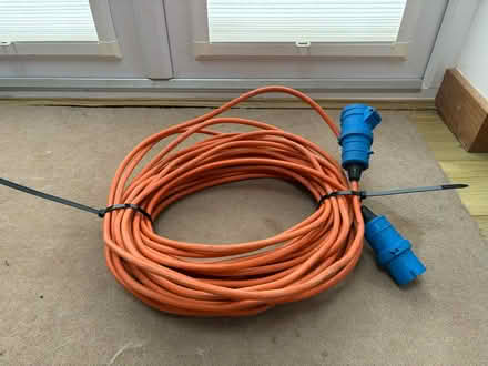 Photo of free 240v blue electric cable (Whitegrove RG42) #1