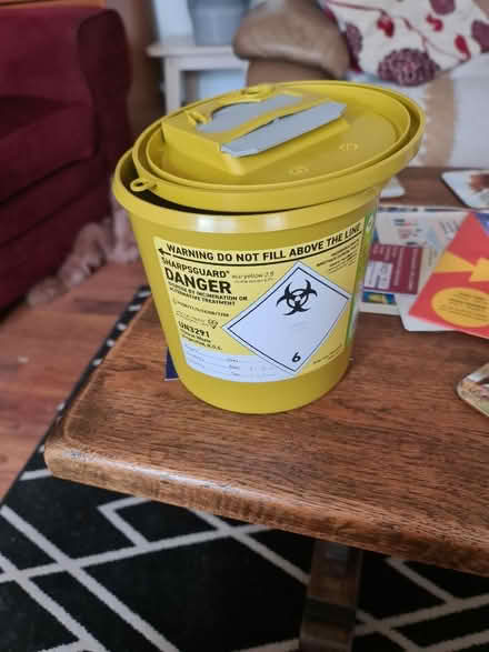 Photo of free Unused Sharps bin (Whitestake PR4) #1