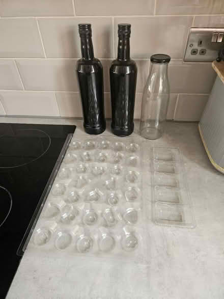 Photo of free Glass bottles and chocolate moulds (Handsworth) #1