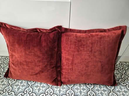 Photo of free 60cm cushions - Dark red (Mendlesham.) #1