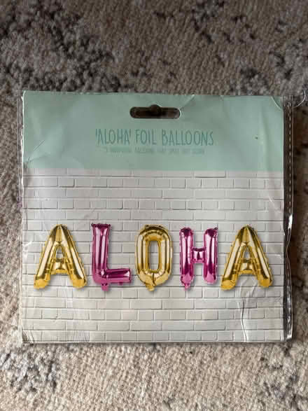 Photo of free ALOHA foil banner (S80 3) #1