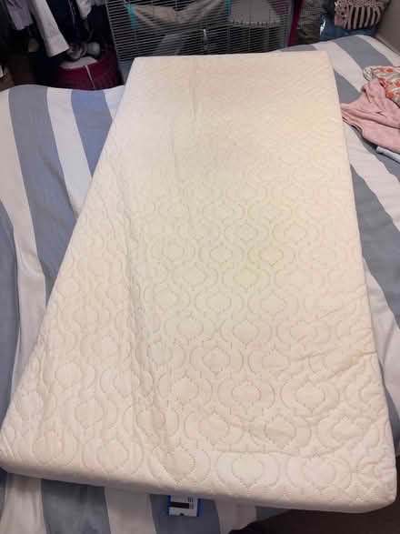 Photo of free Cot bed mattress, cot bed sheets, toddler sleeping bags (Frizington CA26) #1
