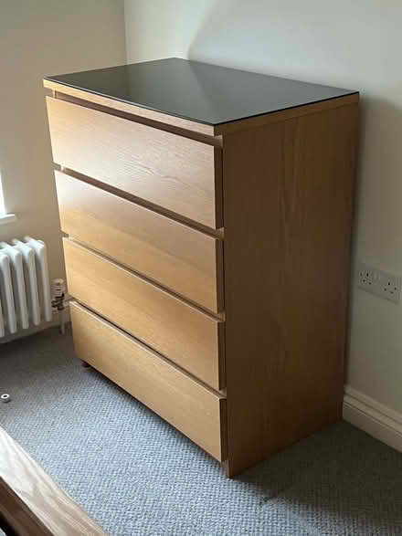 Photo of free IKEA drawers with glass top (Kidlington OX5) #1