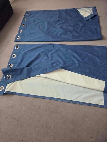 Photo of free Blue Eyelet Curtains (Westcliff-on-sea SS0) #1