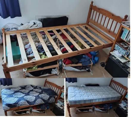 Photo of free Single bed plus duvet etc (SW6) #1