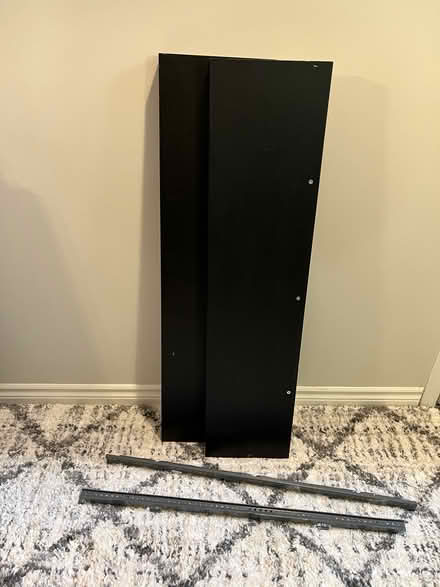 Photo of free 2 Black floating shelves (Kanata/Stittsville) #1