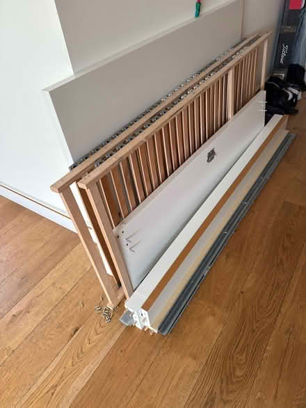 Photo of free King size malm white ikea bed frame (Clapham) #1