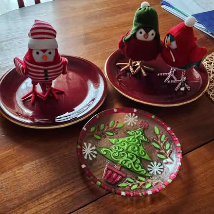 Photo of free Holiday plates and birds (West Springfield) #1