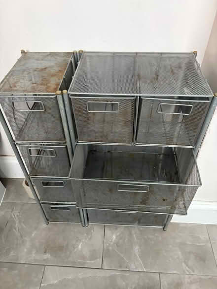 Photo of free Bathroom wire cabinet (Cheam SM2) #1