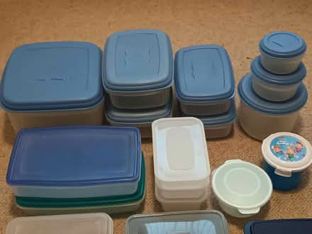 Photo of free 25 tupperware plastic sealed tubs (Hednesford WS12) #2