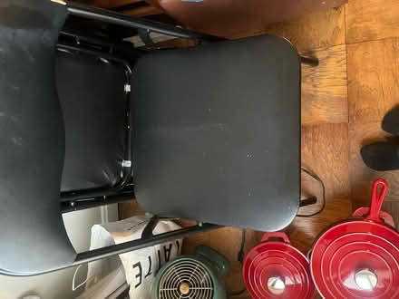Photo of free Black Folding Chairs (4) (Woodley Park) #2