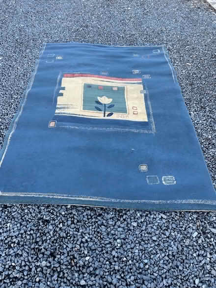 Photo of free rug blue (Ravenstonedale CA17) #1