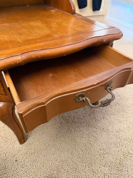 Photo of free Vintage side table w/ drawer (Mountain View San Antonio) #2