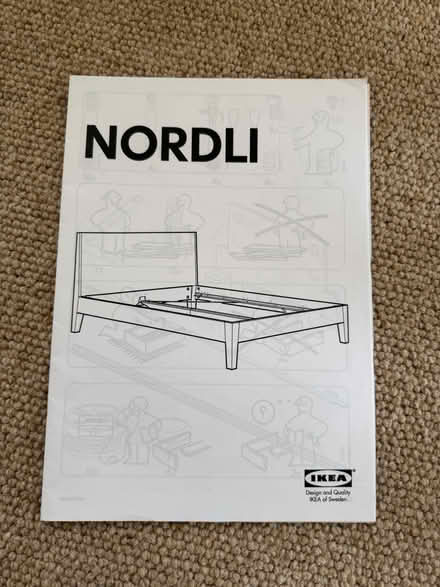 Photo of free IKEA white wood double bed (PO20) #1