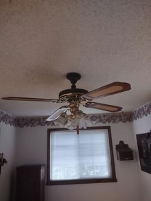 Photo of free working small four blade ceiling fan with lights #2