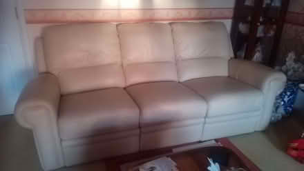 Photo of free 3 Piece Soft Leather Reclining Suite (DA4) #3