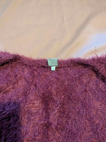 Photo of free Wine tone fuzzy shrug sweater (Greenlake) #3