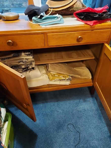 Photo of free Old Oak veneer sideboard (WR14 Malvern Link) #1