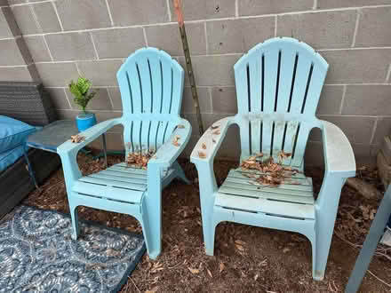 Photo of free 2 patio outdoor chairs (Albuquerque) #1
