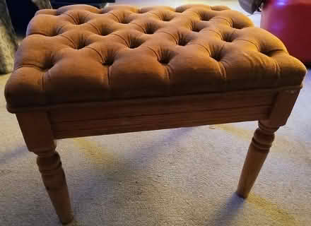 Photo of free Low upholstered stool (Teversham) #1