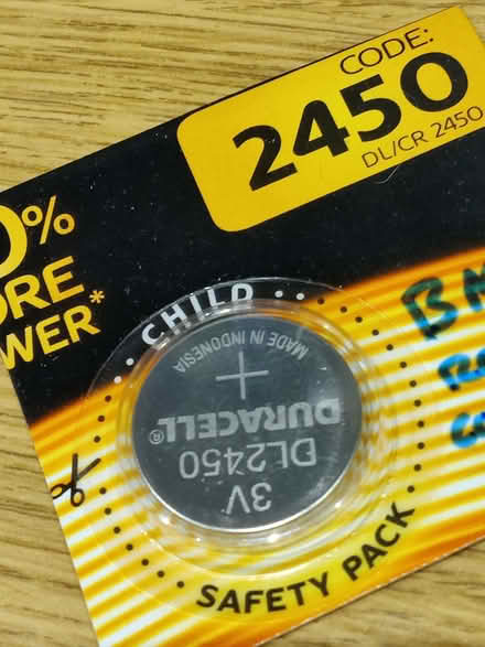 Photo of free Unused CR2450 3V button cell (Steventon OX13) #1