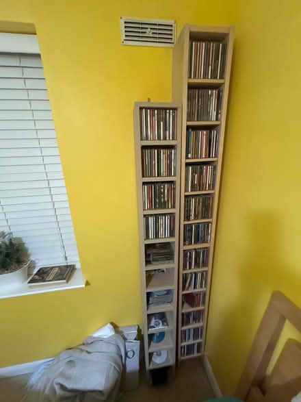 Photo of free Two wooden cd holder racks (Beddington) #1