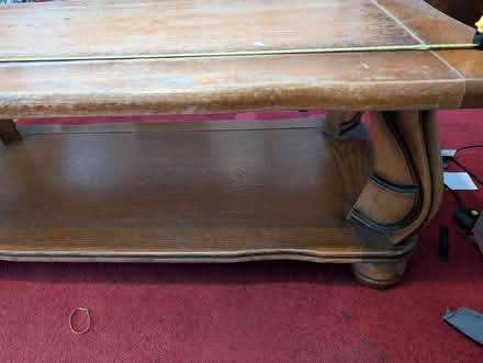 Photo of free Strong wooden coffee table. (Leytonstone E11) #2