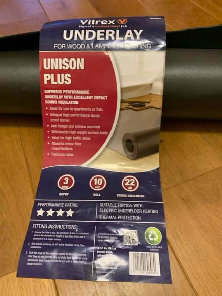 Photo of free Laminate flooring underlay (Abbots Langley (WD5)) #1