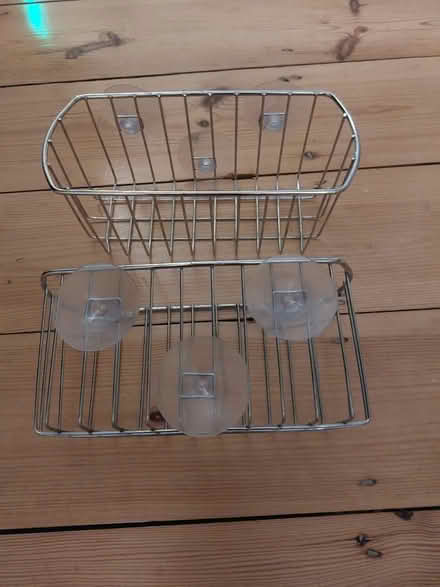 Photo of free 2 Bathroom wire baskets, no drill (Northfields W5) #1