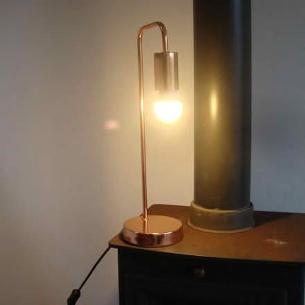 Photo of free Copper table/bedside lamp (Wallington) #1
