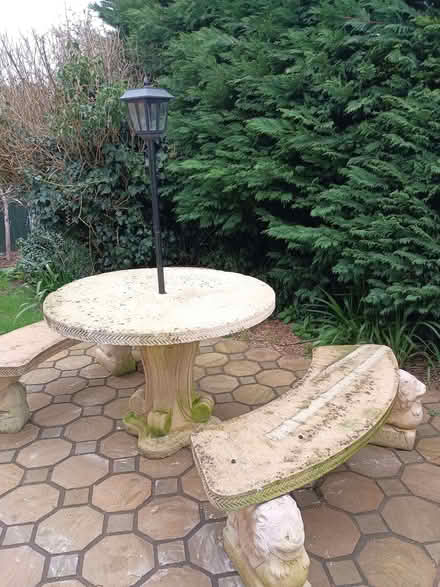 Photo of free Heavy concrete table and benches (Billing Road East area NN3) #2
