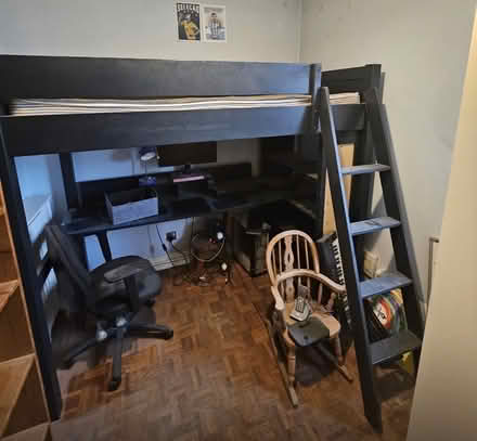 Photo of free Aspace brand high sleeper bed with built-in desk & bookcase (Bayswater W2) #2