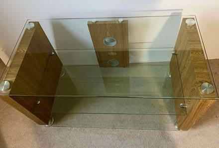 Photo of free TV stand with glass shelves (Shaw RG14) #2