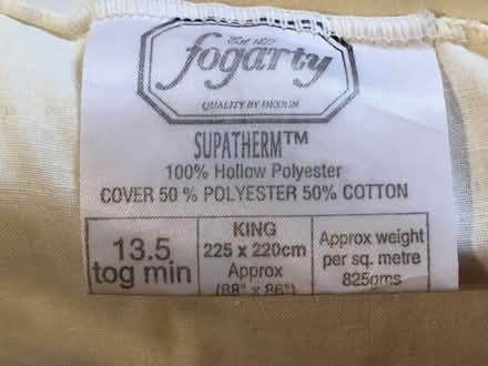 Photo of free Fogarty King Size quilt (CT4 6NP) #2
