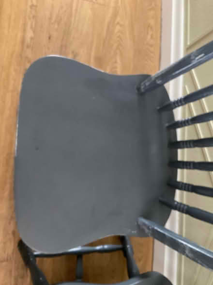 Photo of free Pair of grey painted wooden chairs (Horsforth LS18) #2