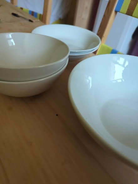 Photo of free Five white bowls (Bare, LA4) #2