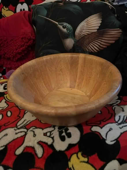 Photo of free 36cm diameter wood bowl (Camberwell SE5) #1