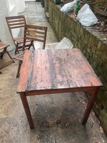 Photo of free Wood table and chairs (St. John's Wood NW8) #3