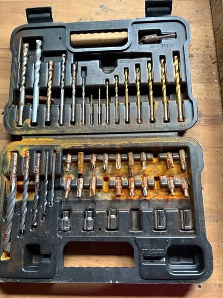 Photo of free Black and Decker bit set, some rust (Glazebrook, WA3) #1