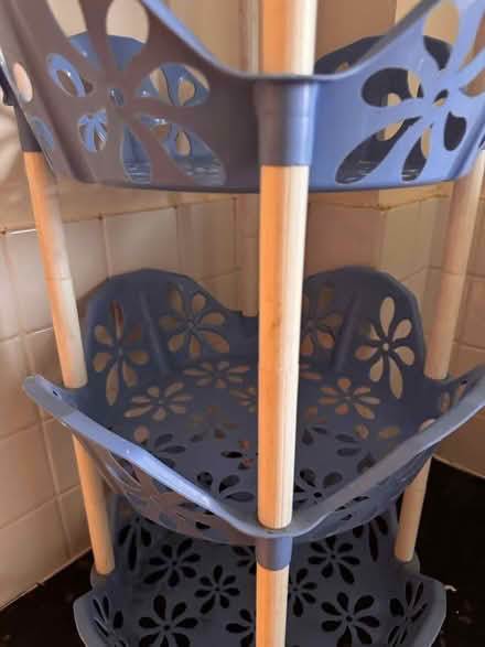 Photo of free Blue plastic tiered corner unit (Hemel Hempstead HP2) #3